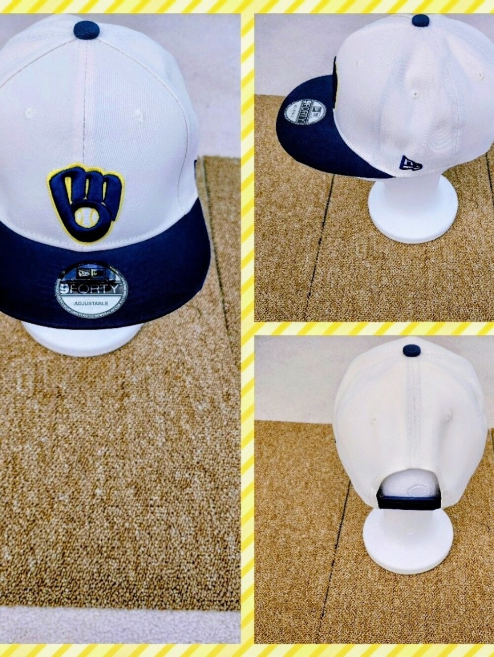 MILWAUKEE BREWERS MLB BASEBALL SNAPBACK HAT.